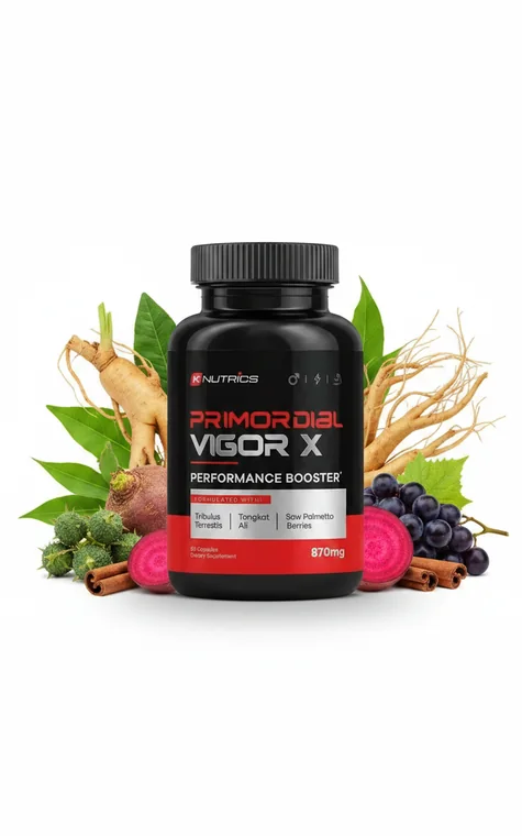 Buy Primordial Vigor X male performance support - official bottle on sale